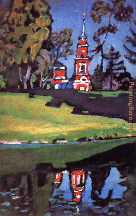 Red Church painting - Wassily Kandinsky Red Church art painting